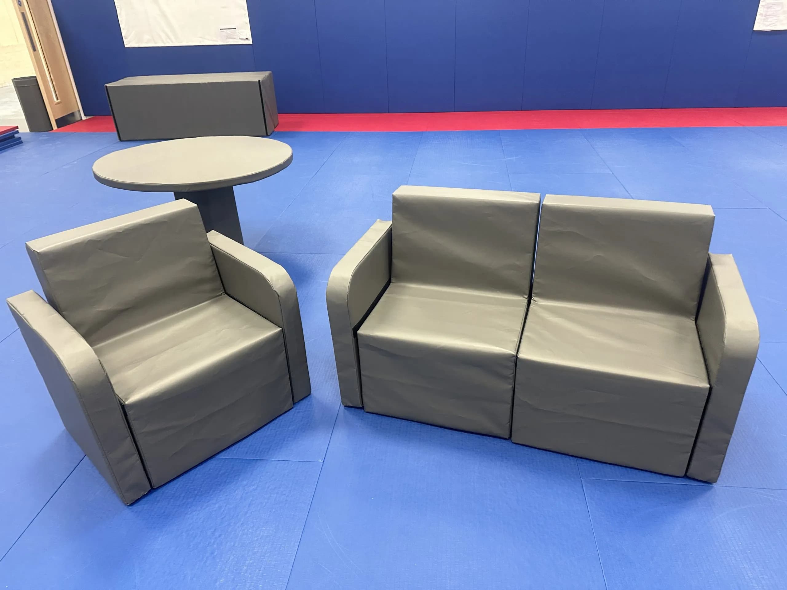 1 seater & 2 seater & round table