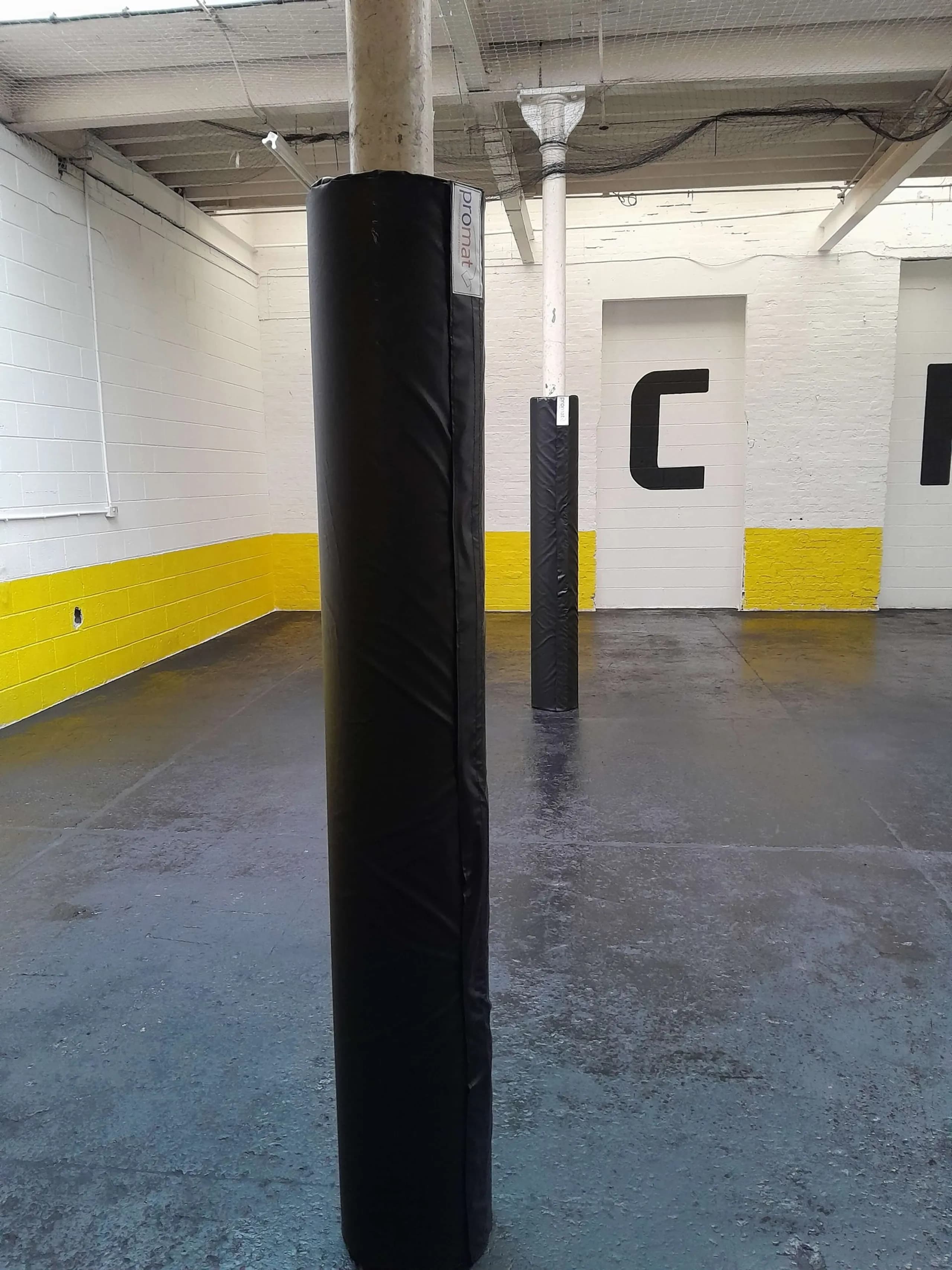 Promat Round Post Pad Black PVC