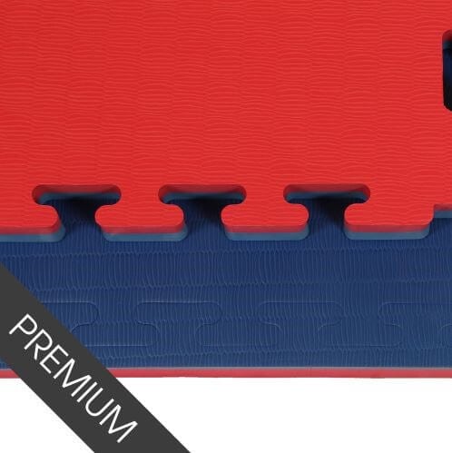 Promat 40mm Blue/Red Jigsaw Mats - Tatami Finish
